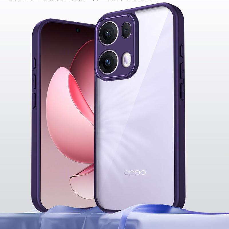 

Для Oppo Reno 13 CPH2689 Чохол Повітряна Подушка Ударостійкий Силіконовий Бампер Прозора Матова Задня Кришка Жорсткий Чохол для Телефона для Oppo Reno13 5G OPPO Reno13