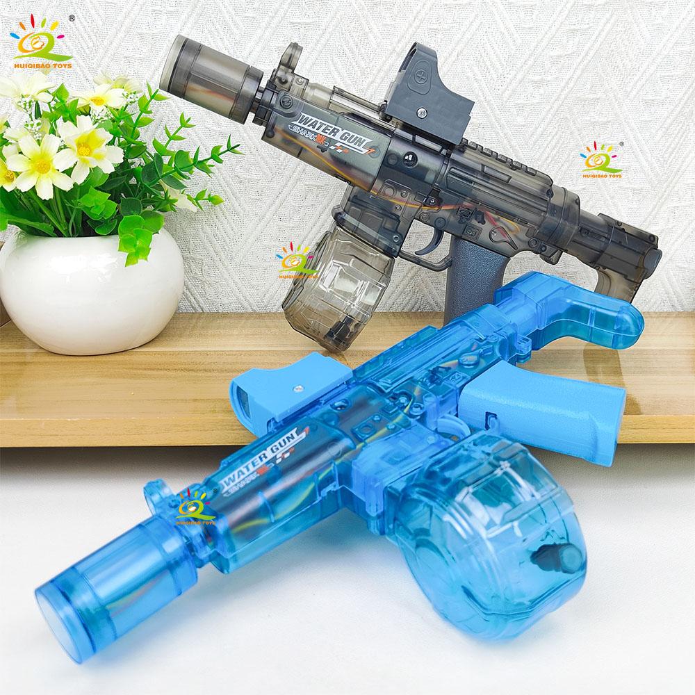 HUIQIBAO Gesimuleerd schietend elektrisch waterpistool speelgoed - geschikt voor zomerse buitenactiviteiten op het strand, schietspel speelgoed voor volwassenen en kinderen