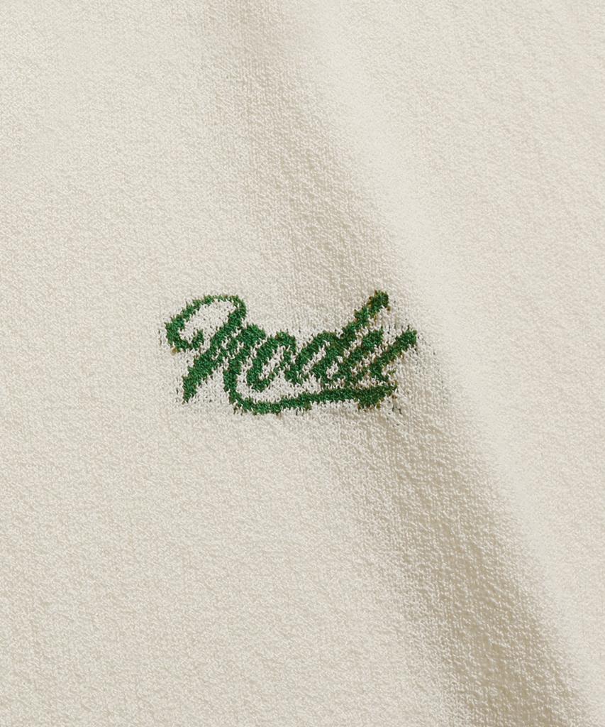 NODU Summer Vivid Color Block Collar Knit [Ivory]