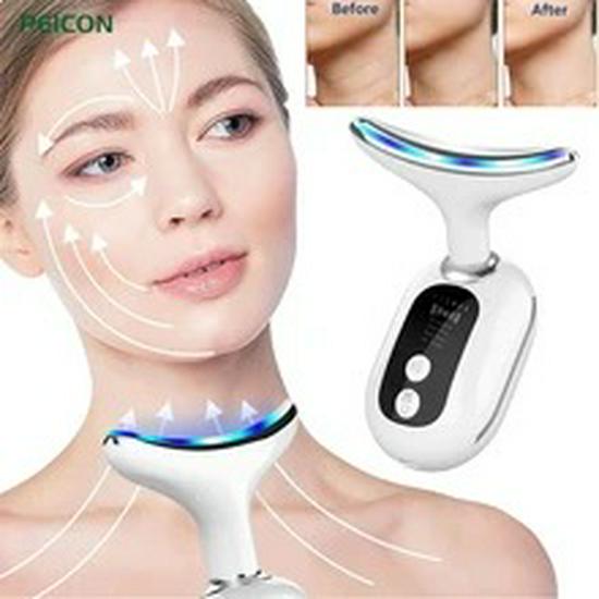 Photon Therapy Neck & Face Massager: Double Chin Reducer and Skincare Tool