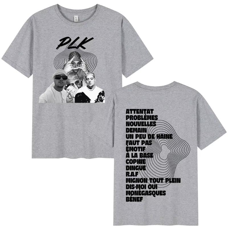 

Rapper PLK Graphic Tshirt Unisex Women Clothing Fashion Hip Hop Pop Music Tshirts Casual Cotton Short Sleeves T Shirts Streetwear S