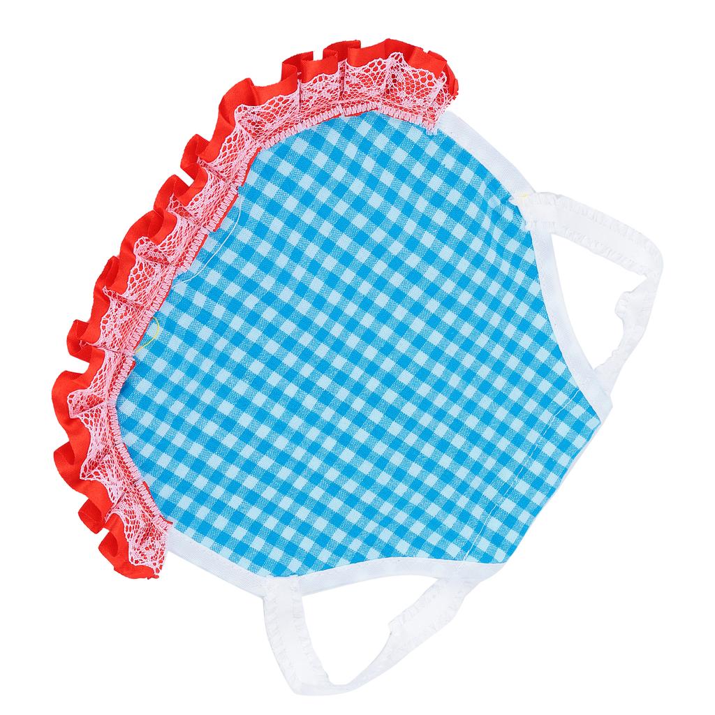 Chicken Vest Grid Poultry Back Protection Apron with Elastic Lace for Chicken Ducks GoosesBlue Grid