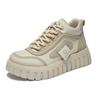 2025 Spring Korean Style Women's High-Top White Sneakers with Thick Soles - Street Style KT12261.