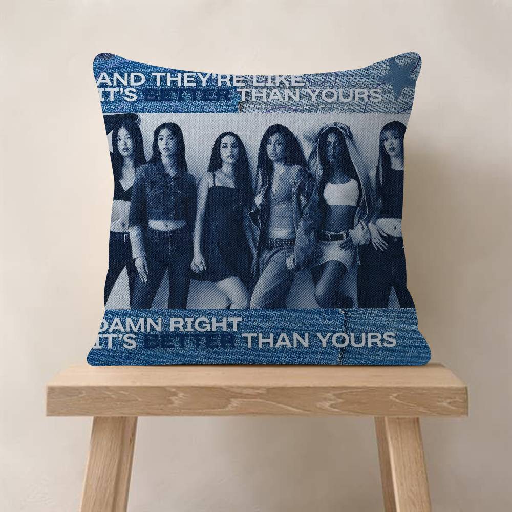 Korea Kpop Band KKatseye Pillow Gifts Home Office Furnishings Bedroom Sofa Car Cushion Cover Case xcm