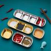 Korean Style 304 Stainless Steel 3-Compartment Dipping Dish