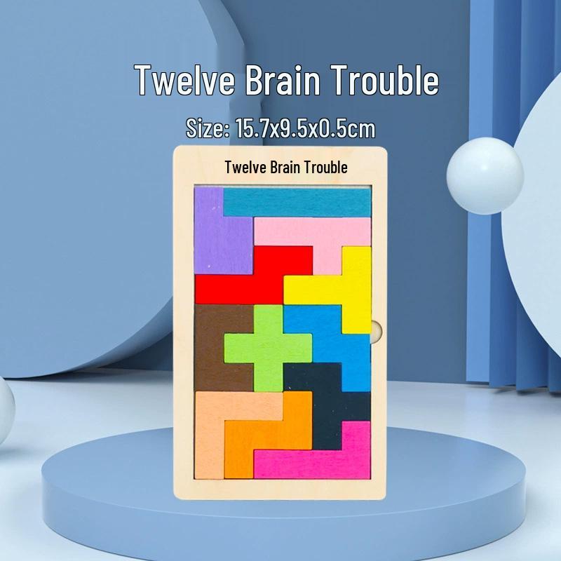 Tetris Building Blocks Puzzle for Children Ages 3-6: Educational Toy for Boys and Girls