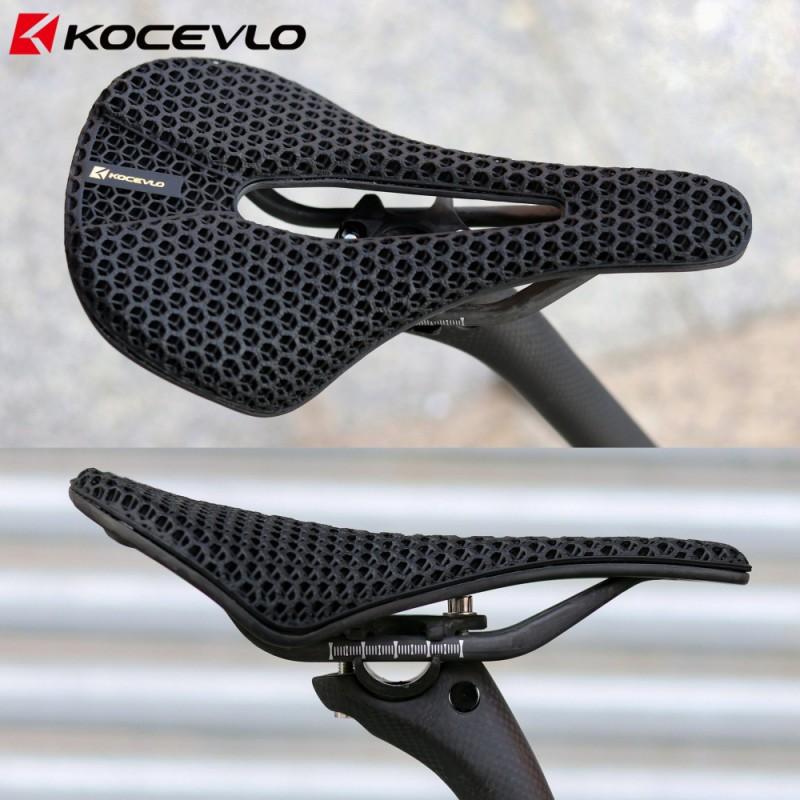 KS07 3D Printed Carbon Fiber Bicycle Saddle Road Mountain Bikes T800 Reinforced Racing Seat