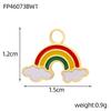 CARLIDANA Multi Designs Diy Rainbow Cherry Pendant Enamel Fashion Jewelry Charms Bracelet Necklace Stainless Steel Pendant