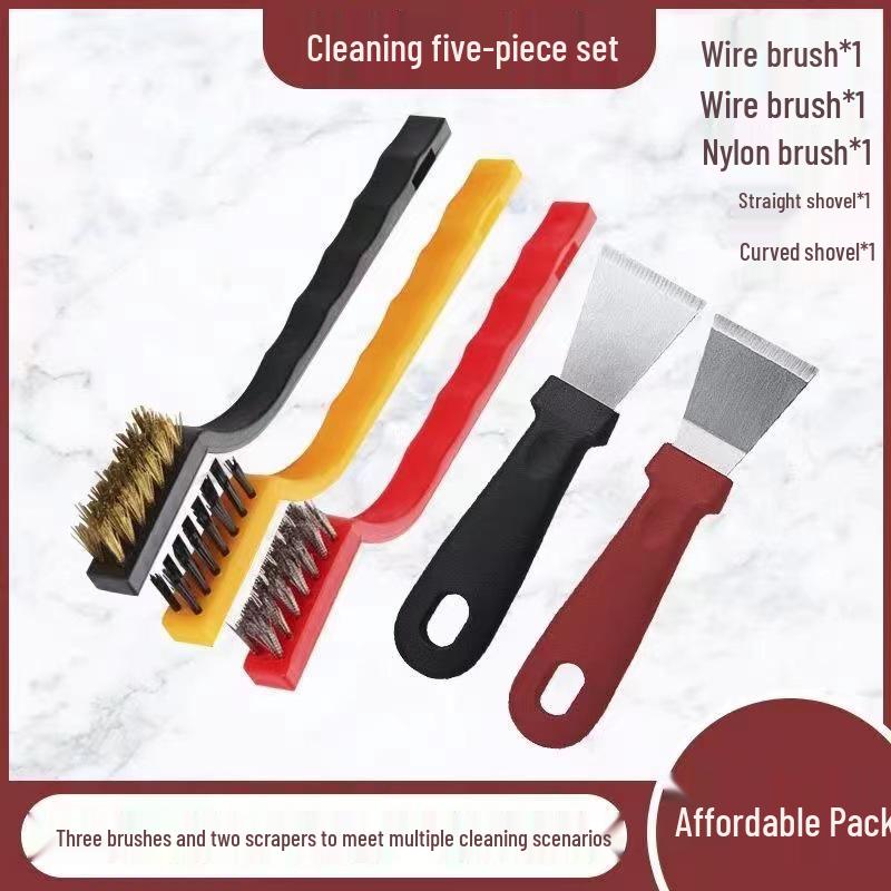 Five-Piece Kitchen Stovetop & Range Hood Cleaning Brush Set