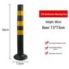 Reflektierender Verkehrskreuzungsmarkierer: Elastischer Anti-Kollisions-Gummipfosten mit Rückprall- und Fahrbahnteiler-Funktionen.