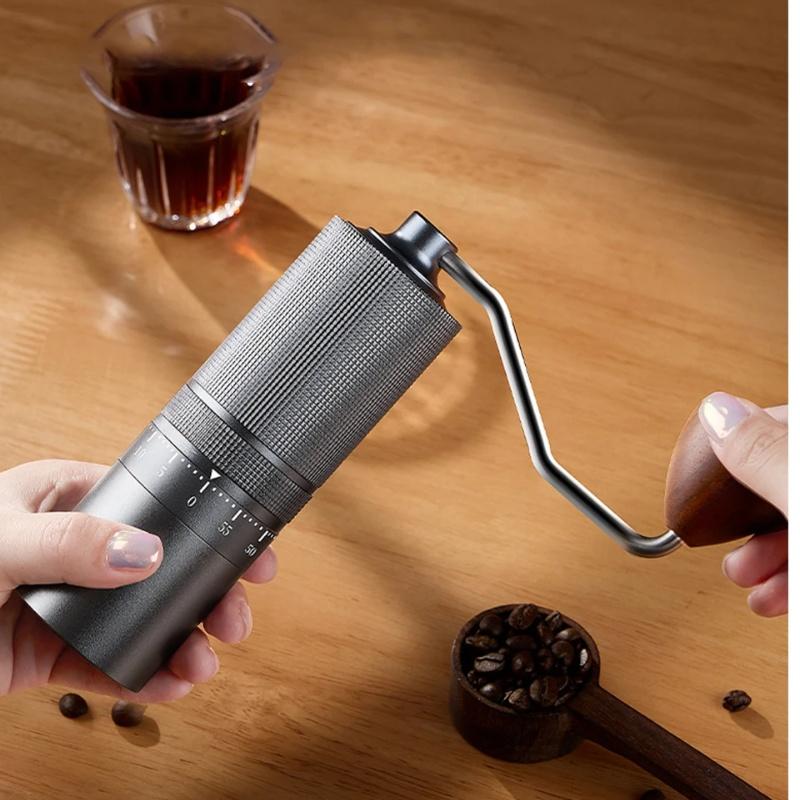 Manual Coffee Grinder Portable Adjustable Espresso Spice Pepper Mill Stainless Coffee Bean Grinder Kitchen Tool Coffee Accessory