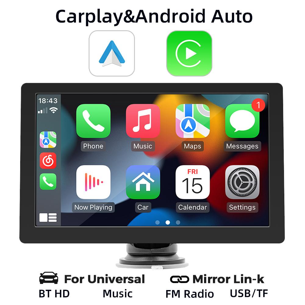 

HIPPBQCC 9-дюймовый автомобильный радиоприемник, мультимедийный видеоплеер, беспроводной CarPlay, Android Auto для VW, Nissan, Toyota, автомобильная аудиосистема с сенсорным экраном