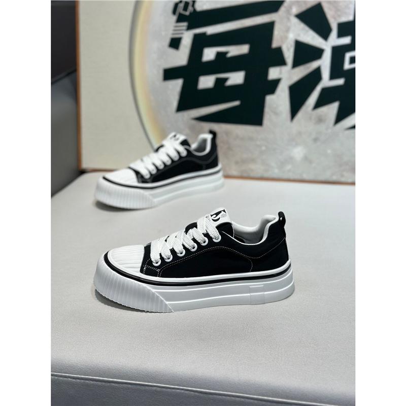 Trendy Brand Men'S Shoes Spring New Low-Top Cloth Surface Comfortable Casual Soft Sole Lace-Up Korean Version Versatile Breathable Net Red Shoes Men