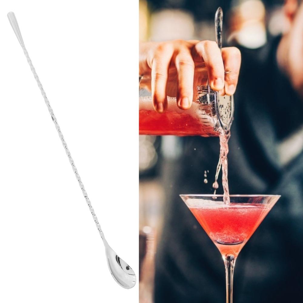 Rustless Steel Mixing Spoon Polished Coffee Stirrer Spoon Decorative Stirring Spoon Drink Mixing