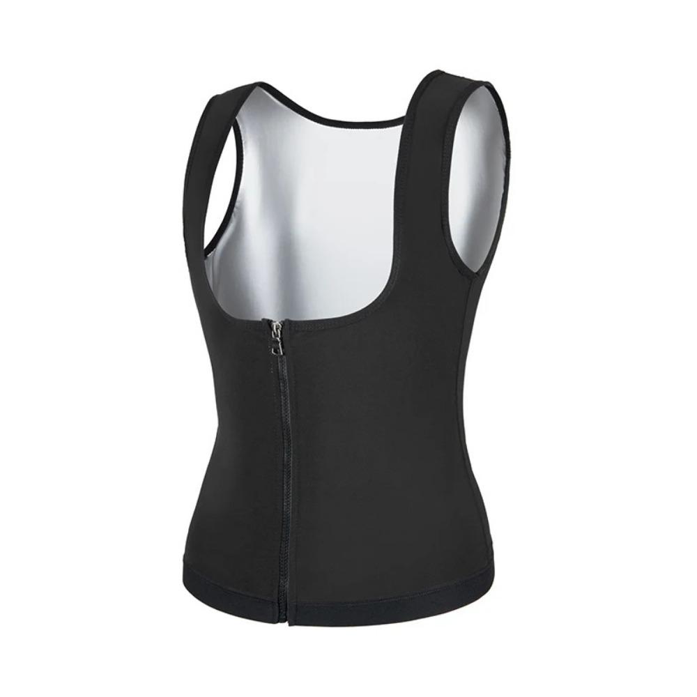 Zipper Design Women  Shapewear Jumpsuit Cut Body Shaper Burner Fat Sauna Suit  Fitness Training