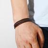 Multi Layer Braided Leather Bracelet For Men Minimalist Retro Commute Wristband Stylish Durable Accessory