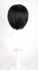 Heat-resistant Mushroom Cosplay Wig, Black, for Cosplay, Costumes, School Festivals, Includes Wig Net and Comb