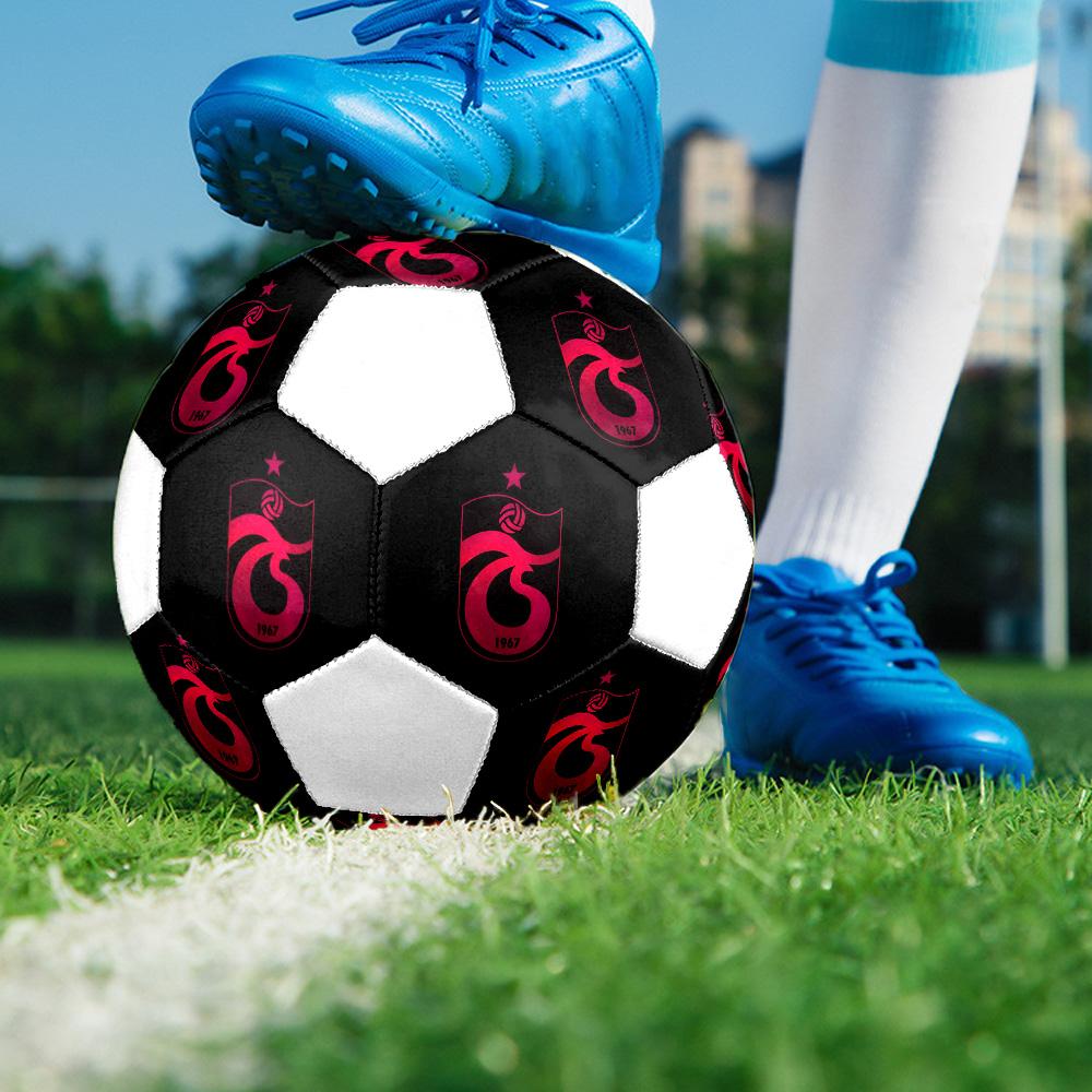 1 Stück Trabzonspor Größe 5 Fußball PrahaHallenfußball Bunt Alle Altersgruppen Maschinengenäht PVC Wettkampfbereit Langlebig Hoher Rückprall