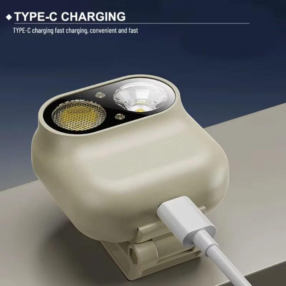 Induction Rechargeable Headlamp Six-speed Dimming LED Head Torch Smart Sensor Headlamp  Camping