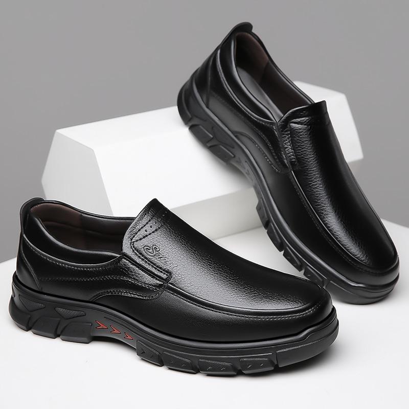 Men's Loafers Fashion Handmade Cowhide Leather Shoes Breathable Business Casual Shoes for Men Oxford Office Shoes Zapatos Hombre