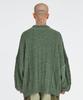 AJOBYAJO Velvet Cable Stitch Sweater [Khaki]