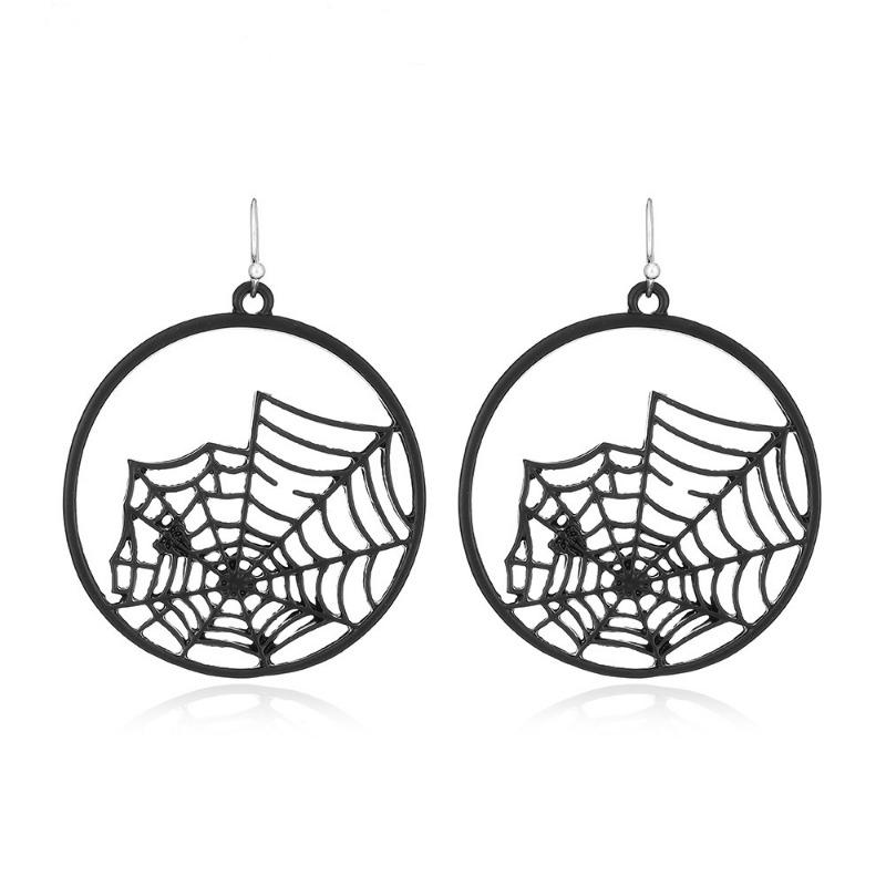 

Spider Earrings Halloween Dress Up Ear Circle Funny Fashion Ear Nails Fashion Women Punk eardrop Zircon Festival Party Gift