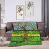 David Hockney Early Spring Lone Tree Blanket Quality Soft  Throw Blanket Winter Girls Boys Living Room Fashion Bedspread