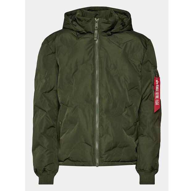 

Пуховик Alpha Industries Logo 108107 зеленый Regular Fit XL
