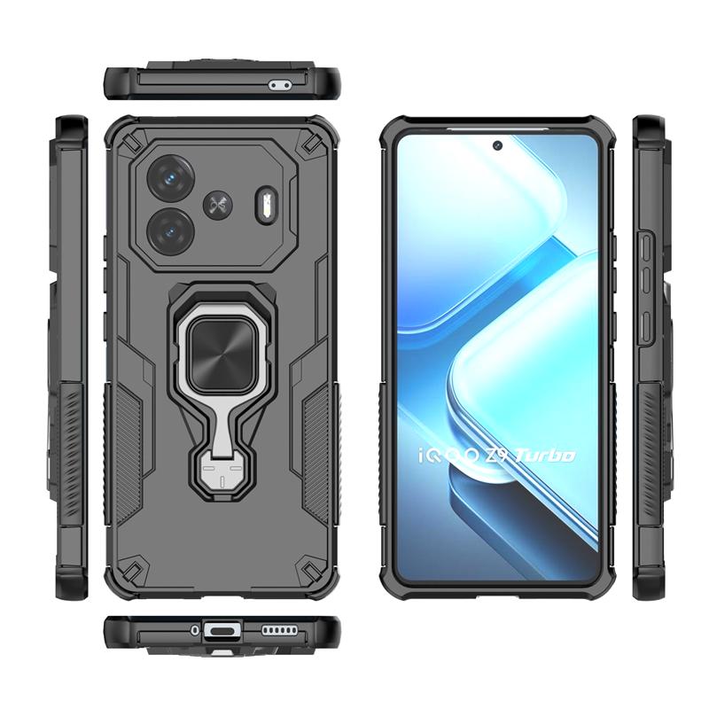 Anti-Slip Phone Case For Vivo iQOO Z9 Magnetic Suction Stand Phone Holder Cover iQOO Z9 Z10 Turbo Pro Case For Vivo iQOO Z9 Case