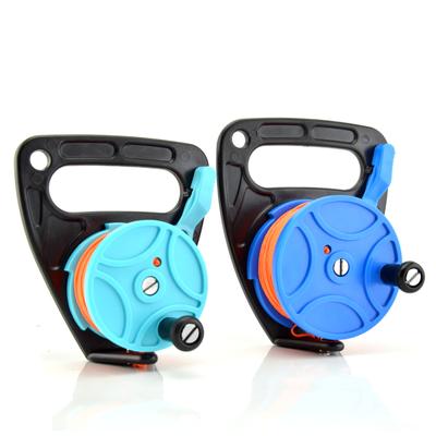 150/249 pés carretel de mergulho naufrágio carretel linha de dedo carretel caverna com alça mergulho subaquático esportes aquáticos engrenagem