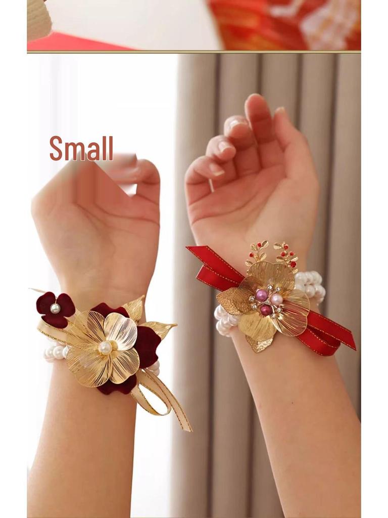 Complete Wedding Corsage Set: Bride, Groom, Parents Boutonniere, Brooch Flowers, Pre-Wedding Supplies