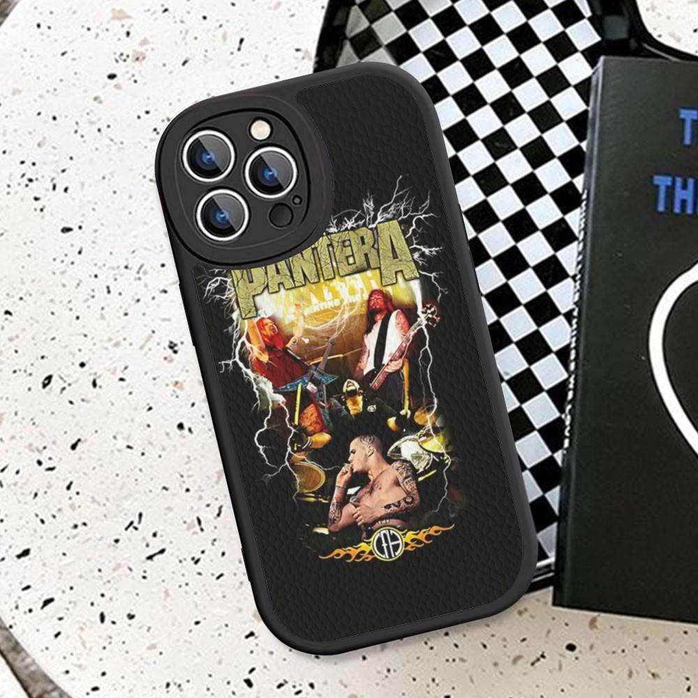 Dark Heavy Metal Rock P-PanteraS Band Phone Case For IPhone 11 12 13 14 15 16 Pro Max Plus Leather Cover