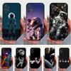 Cute Astronaut Phone For Samsung S22,S25,S24,S23,Ultra,FE,Plus,S21,S20,S10,S9,Lite,Soft Silicone Black