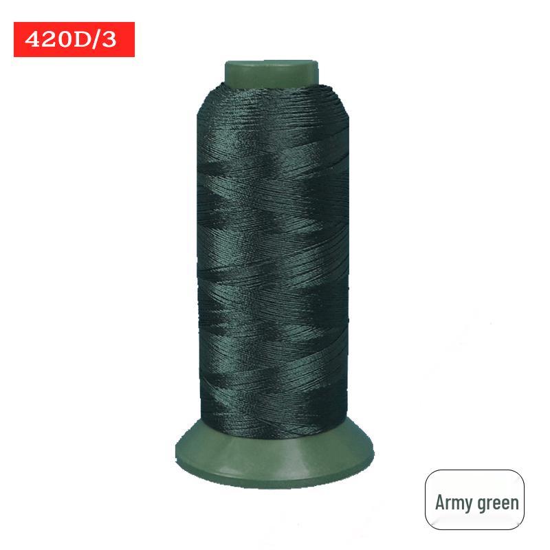 Sewing Machine & Handcraft Thread: High-Strength Mercerized Nylon for Upholstery, Leather, and Jeans