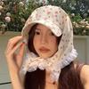 Sweet Lace Headscarf Caps French Pastoral Style Baseball Cap Fashion Sun Hats  Summer