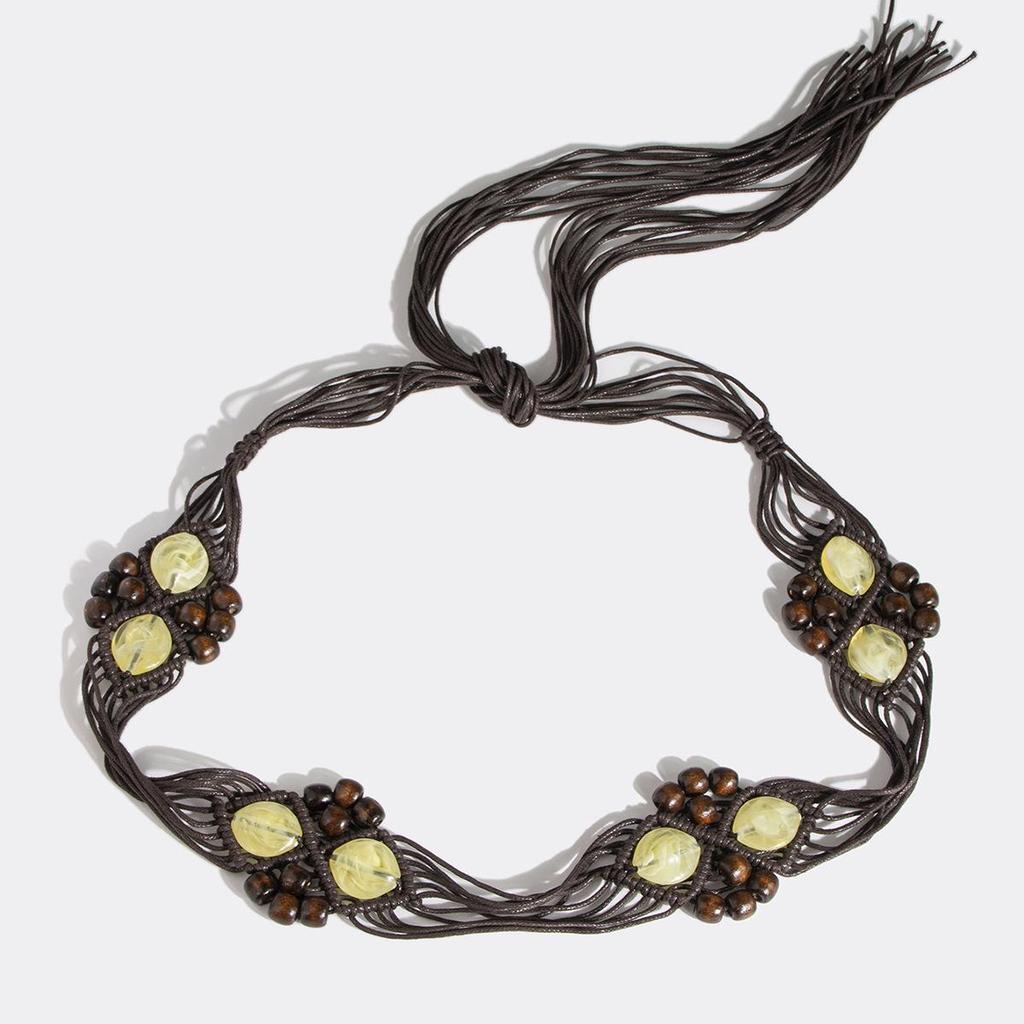 Bohemian Handmade Resin Beaded Knotted Women's Belt