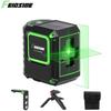 Compact Green Laser Level - 2-Line Auto-Leveling, Portable Fine Line Projector