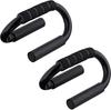 Relaxdays Push-up Handles Set of 2, Anti-Slip, Black