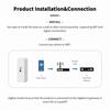 ZigBee Temperature Humidity Sensor Indoor Detector APP Real-time Monitoring Notification Alert Compatible Alexa Google Assistant