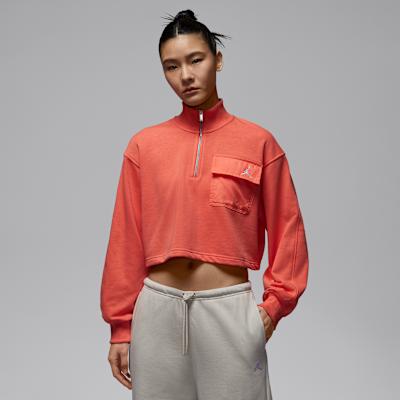 Jordan Brooklyn Fleece AS W J BRK FLC FT QZ HM Sweatshirt Women s S