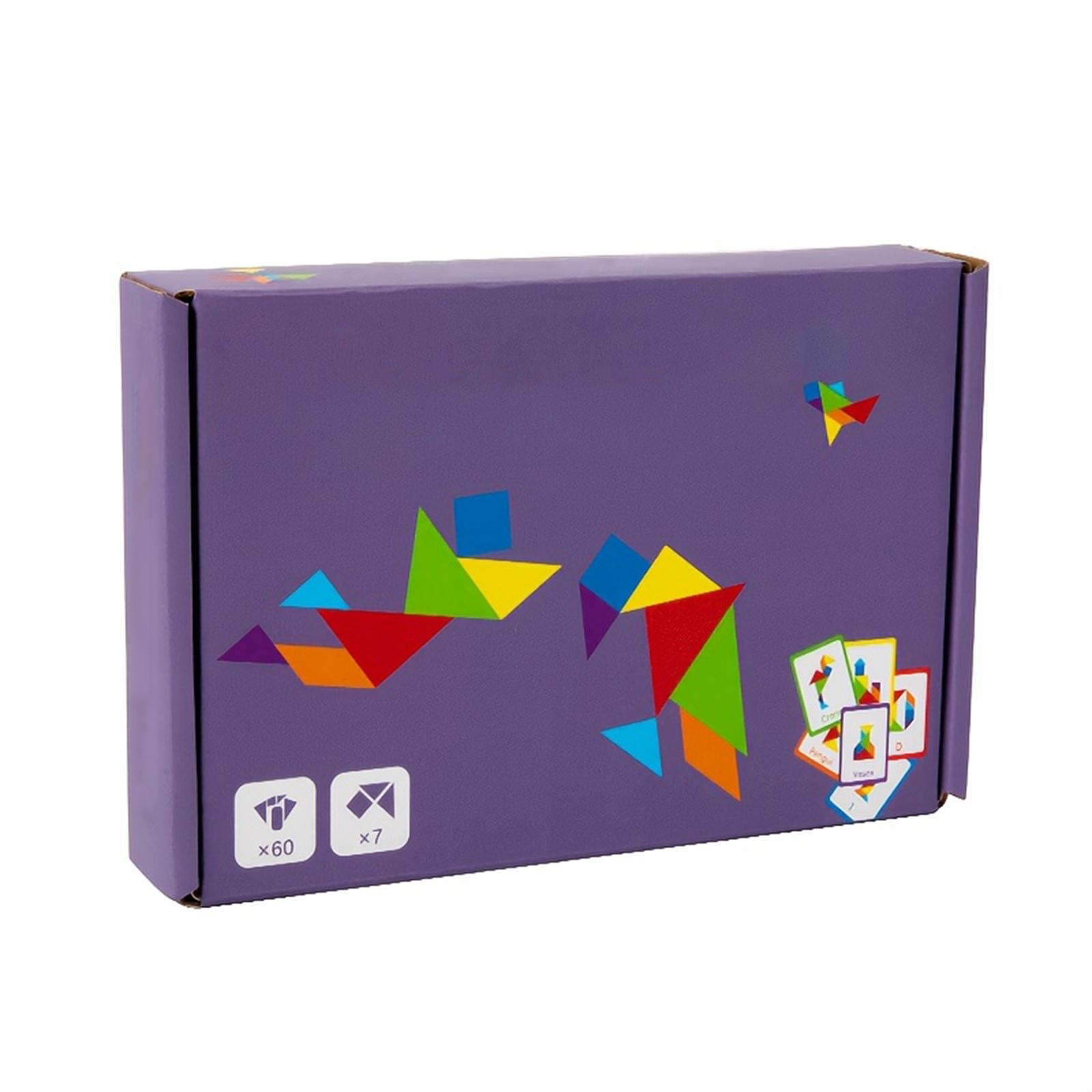 

Деревянные игрушки-пазлы танграм, игрушки с геометрическими формами, интерактивные развивающие игрушки для родителей и детей, праздничные подарки и подарки на день рождения. One Size