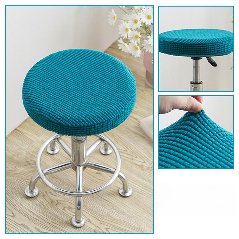 Round Stool Chair Cover Household 360° Protection Dust Cover Swivel Chair Stool Seat Cover Protective Cover