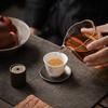 Japanese-style coaster, alloy cup holder, tea saucer, tea holder, antique Zen wind insulation pad, Kung Fu tea set tea ceremony
