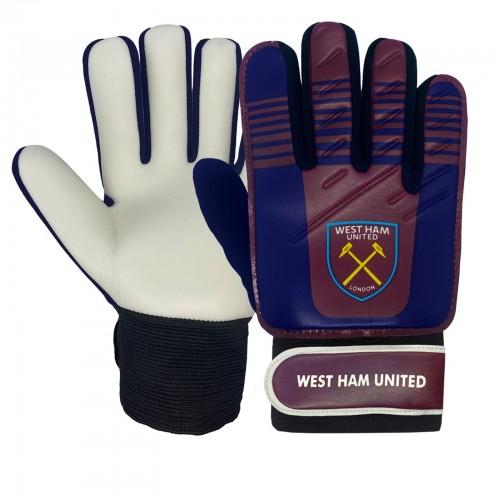 West Ham United FC Boys Two Tone Goalkeeper Gloves