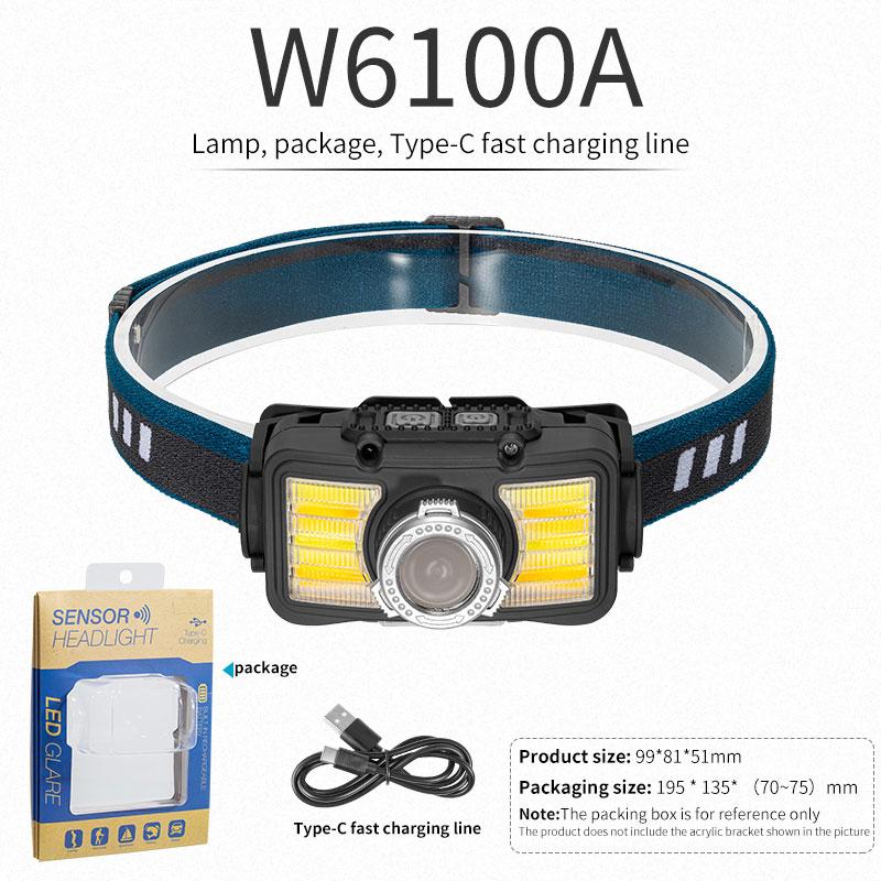 LED Headlamp For Camping Hunting LED Headlight Mini Head Light USB White Light Head Lamp Flashlight