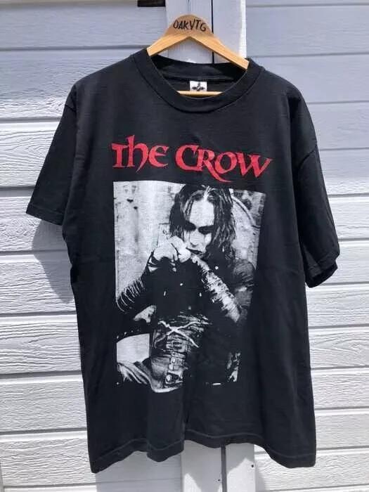 The Crow Movie Black Short Sleeve Cotton Unisex T-shirt Reprint S-4XL Unisex T-Shirt
