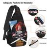 Horror Killer Chucky Sling Crossbody Chest Bag Men Fashion Child's Play Movie Shoulder Backpack for Travel Cycling