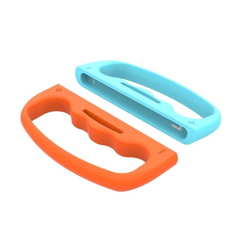 

2 шт. Фитнес Боксерские ручки Износостойкие Контроллер для боксерской игры Многоразовые Боксерские ремни для рук для Игровых аксессуаров NS2 оранжевый/синий