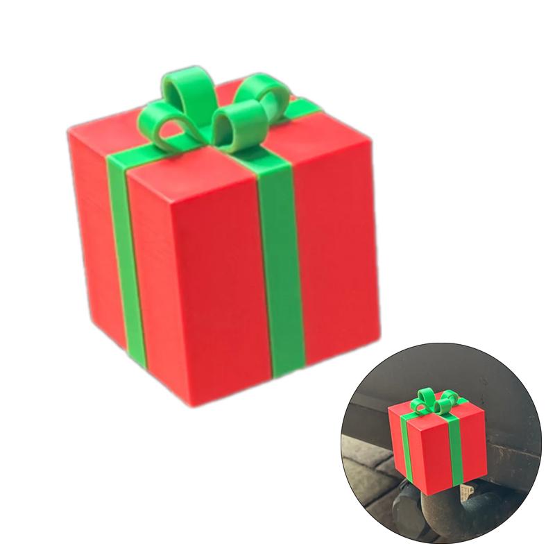 Căciulă de Crăciun Acoperire bilă cuplaj remorcă Capac cuplaj remorcă Imprimat 3D Preveniți ruginirea tubului receptor Cadou de Crăciun