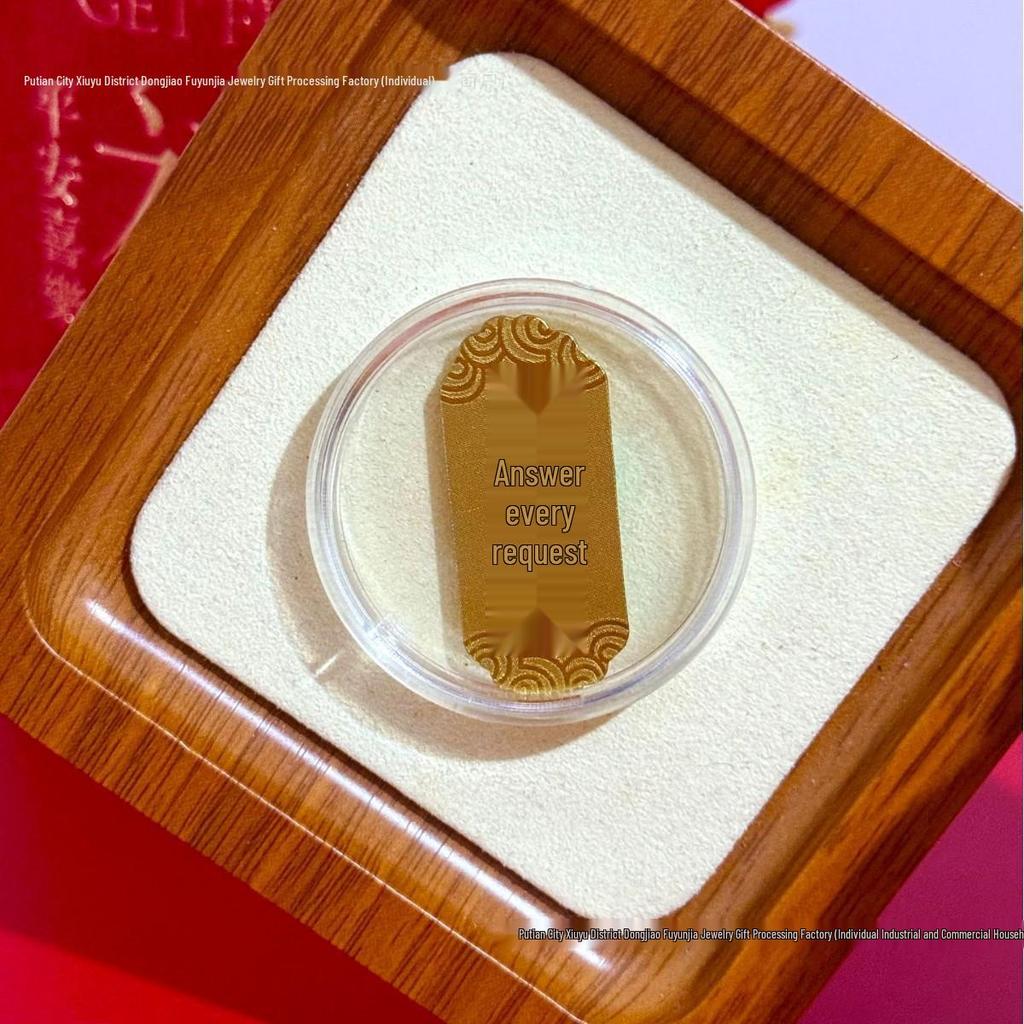 Pure Gold 999 Horse Year Phone Sticker for Wealth and Health - Popular Douyin Live Seller